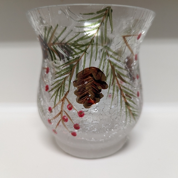 Yankee Candle Other Yankee Candle First Frost Cracked Glass Votive